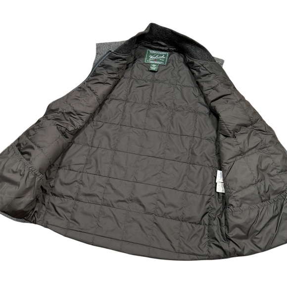 Woolrich Bear Claw Wool Blend Gray Insulated Vest Jacket Mens Medium - Picture 5 of 9